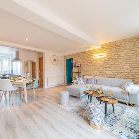 Cote Cour, 3 Chambres, Terrasses, Jardin Prive Avec Terrain De Petanque, Cave Voutee Corgoloin Luaran gambar